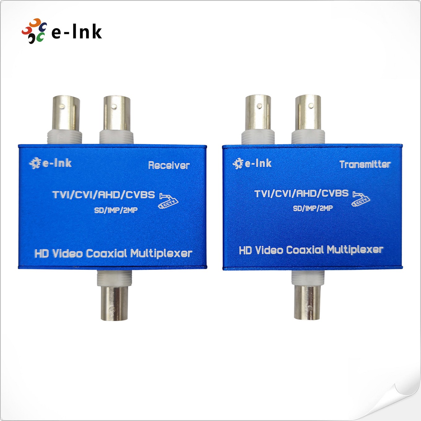 2 CH CVI/AHD/TVI HD/Coaxial Multiplexer - E-link China Technology