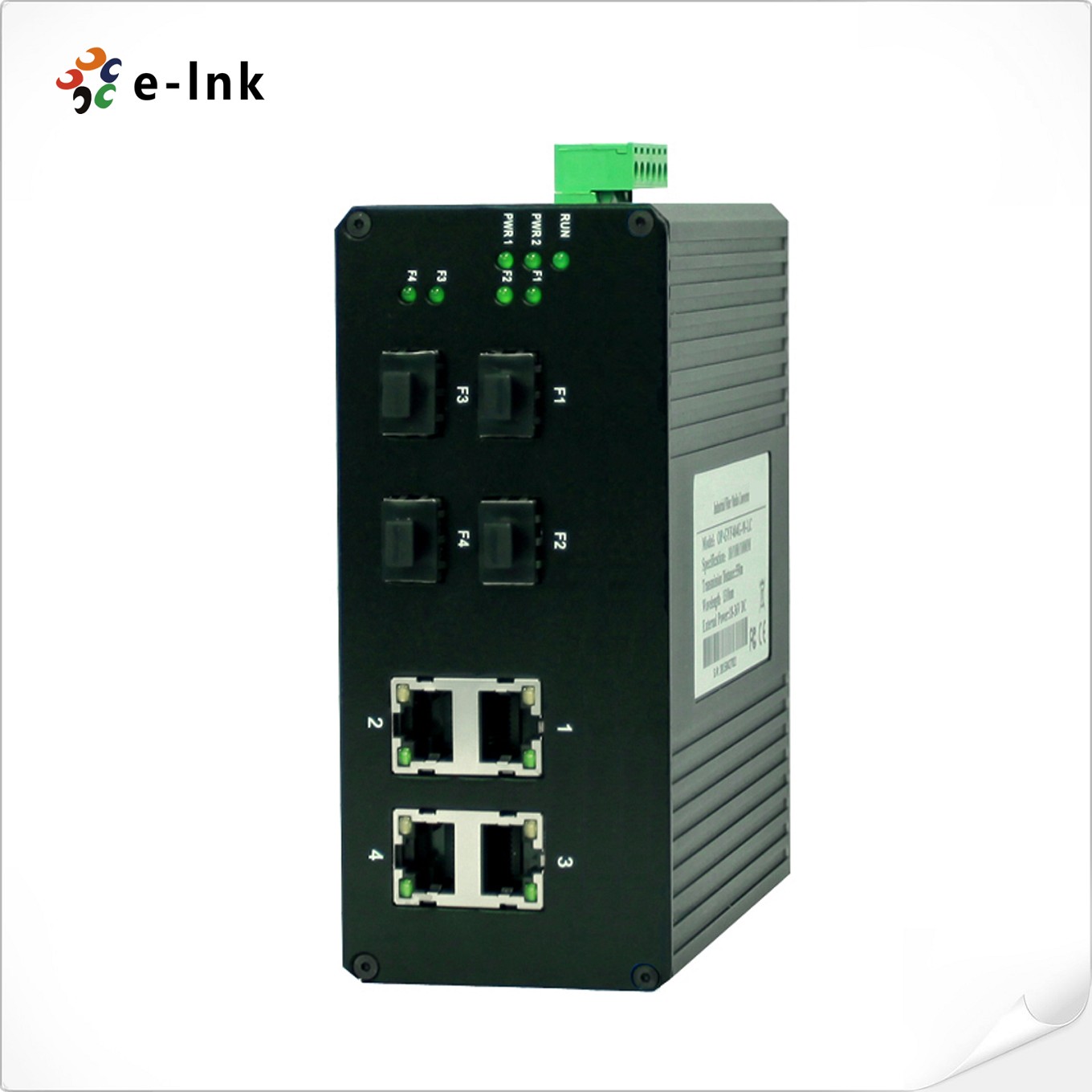 Industrial 4-port 10/100/1000BASE-T + 4-port 1000BASE-SFP Ethernet Switch