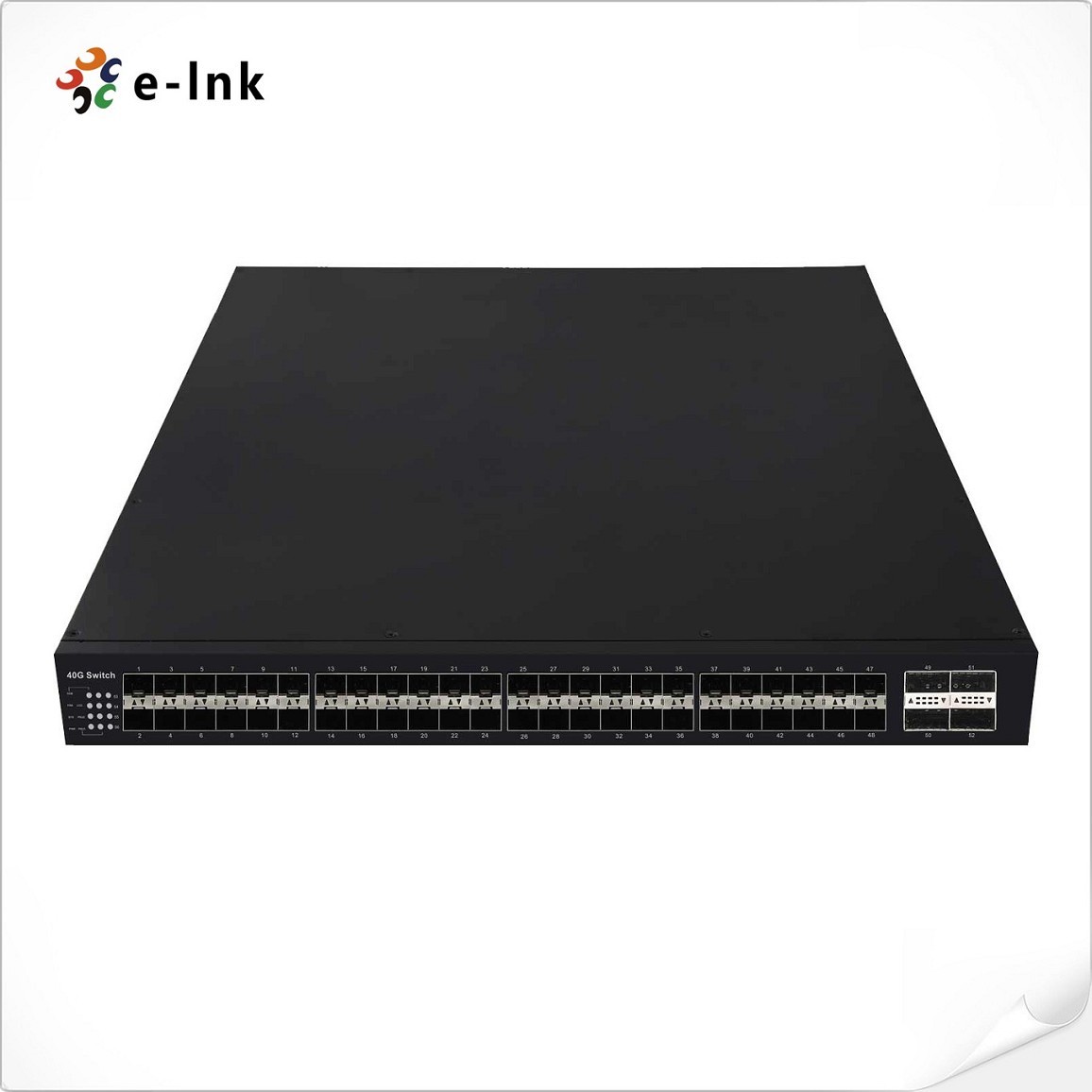 L3 Managed 48-Port 10G SFP + 4-Port 40G QSFP+ Fiber Switch