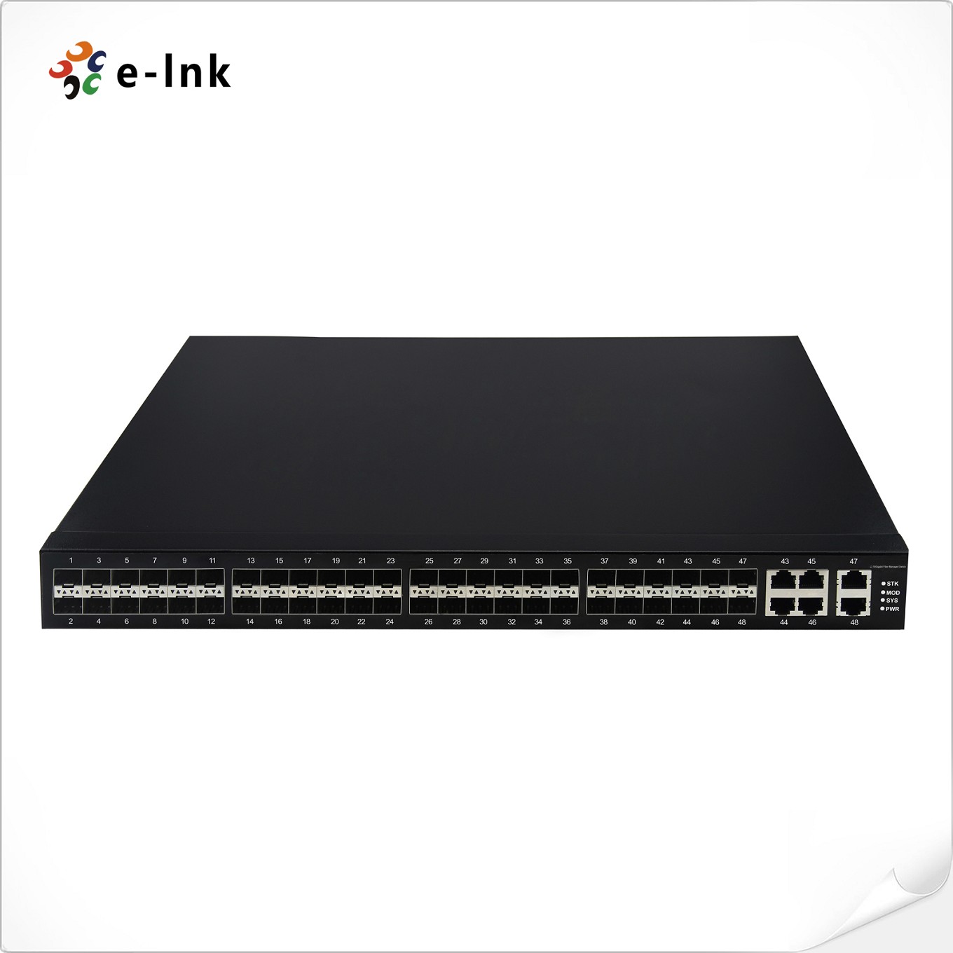 L3 Managed 48-Port Gigabit SFP + 6-Port Combo Ethernet + 4-Port 10G SFP+ Fiber Switch