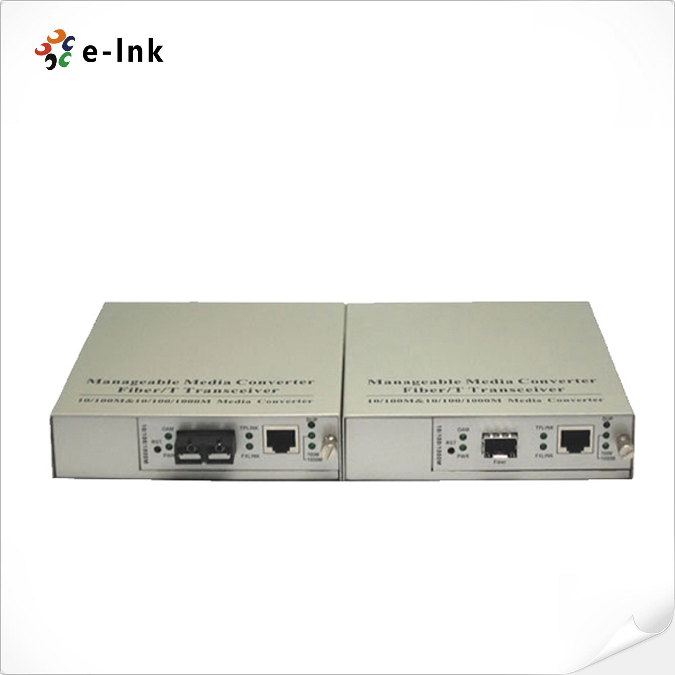 10/100Base-T to 100Base-X SFP  One to One Manageable Media Converter