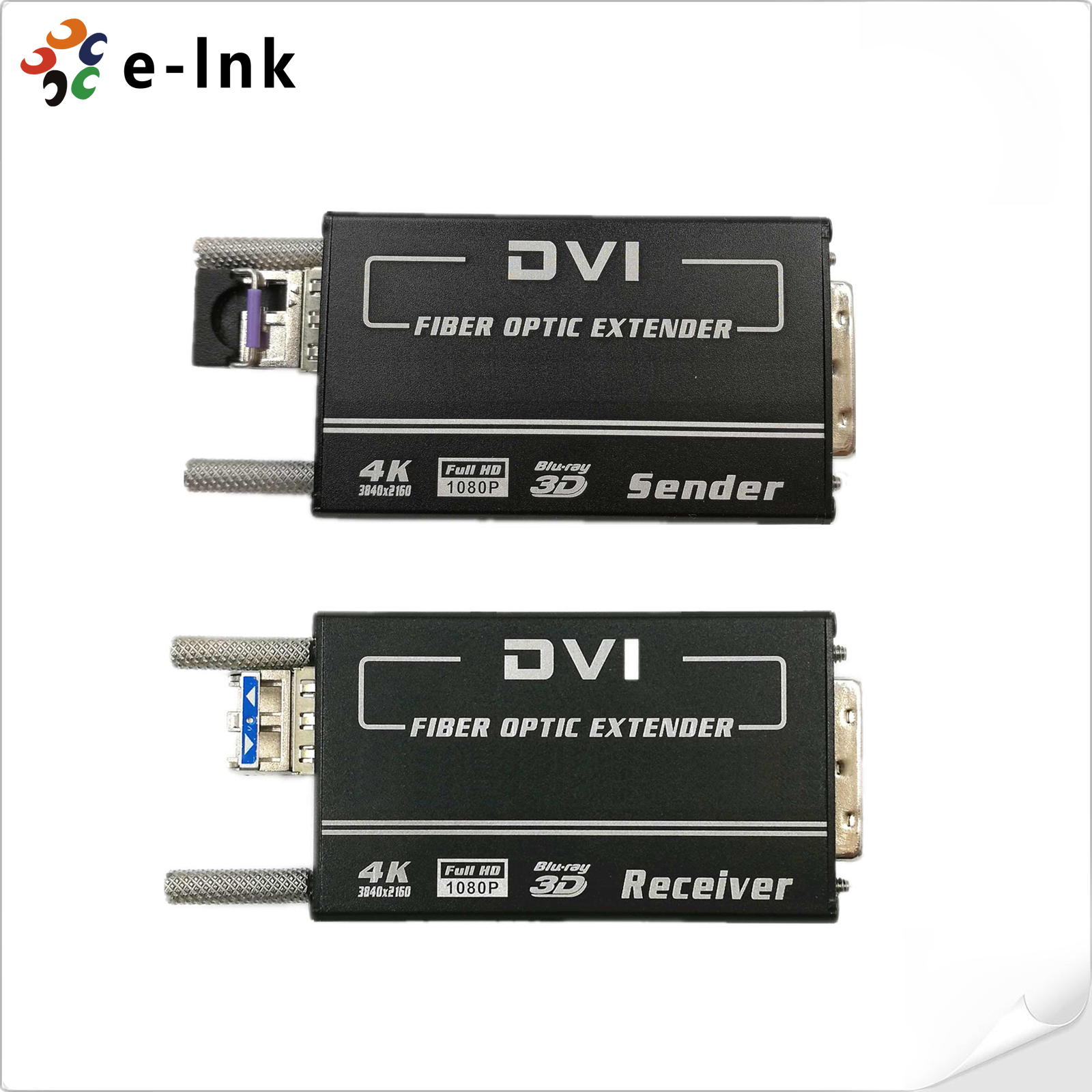 Mini 4Kx2K DVI Fiber Optic Extender