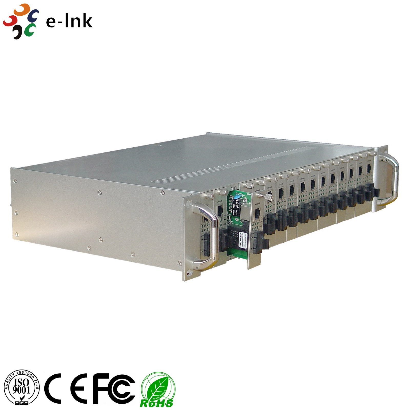 16-Slot 2U Card-type Media Converter Chassis