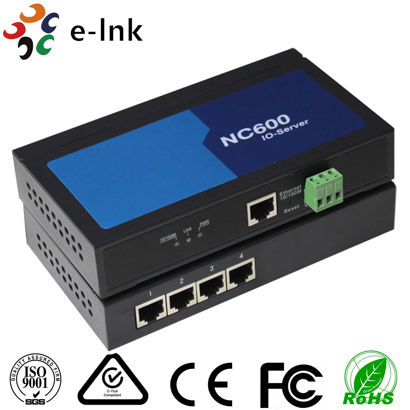 4-Port RS232/RS422/RS485 Serial Device Server