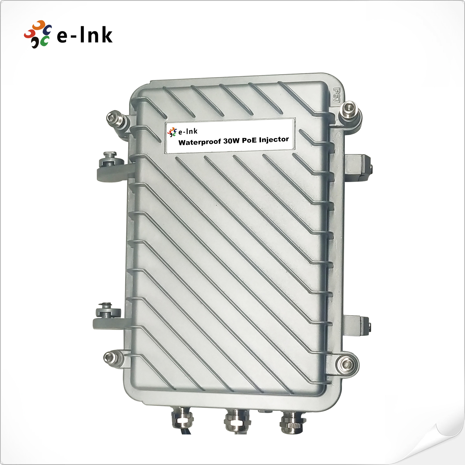 Outdoor Waterproof Industrial 30W Gigabit PoE Injector with 6KV Surge Protection