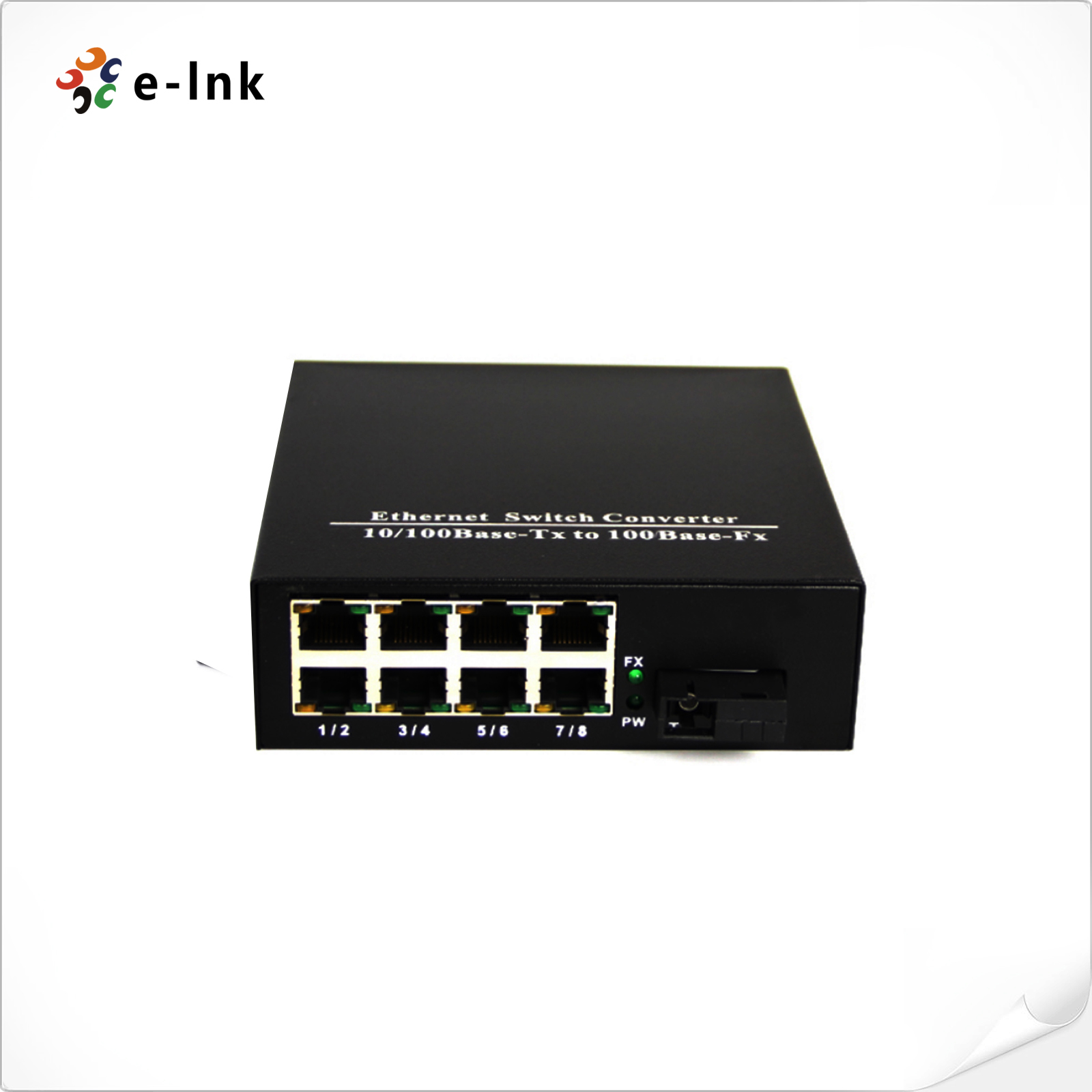 8 Ports 10/100/1000M Gigabit Ethernet Switch with SC Fiber Port