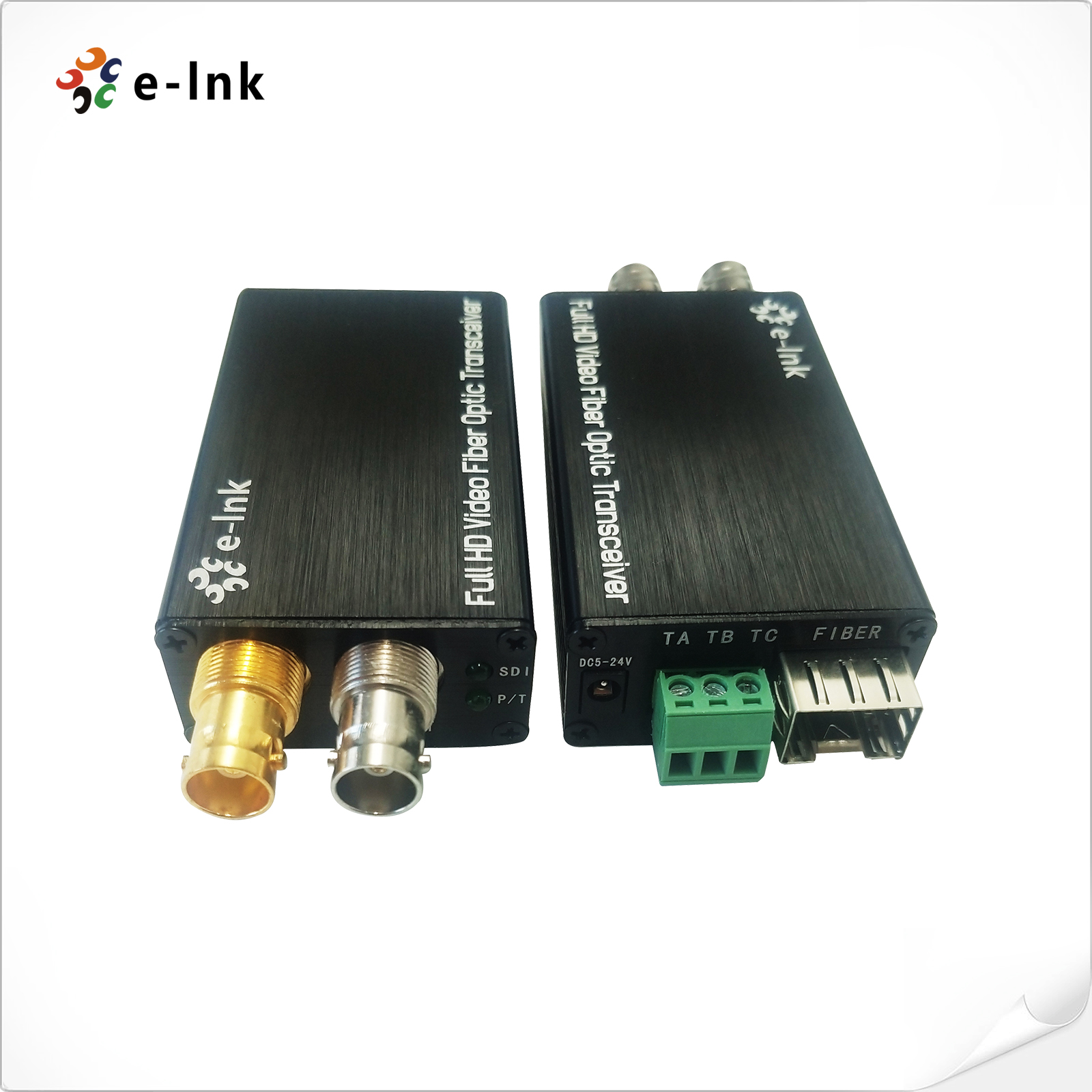 Mini-type 3G-SDI to Fiber Converter with Tally or Reverse RS485