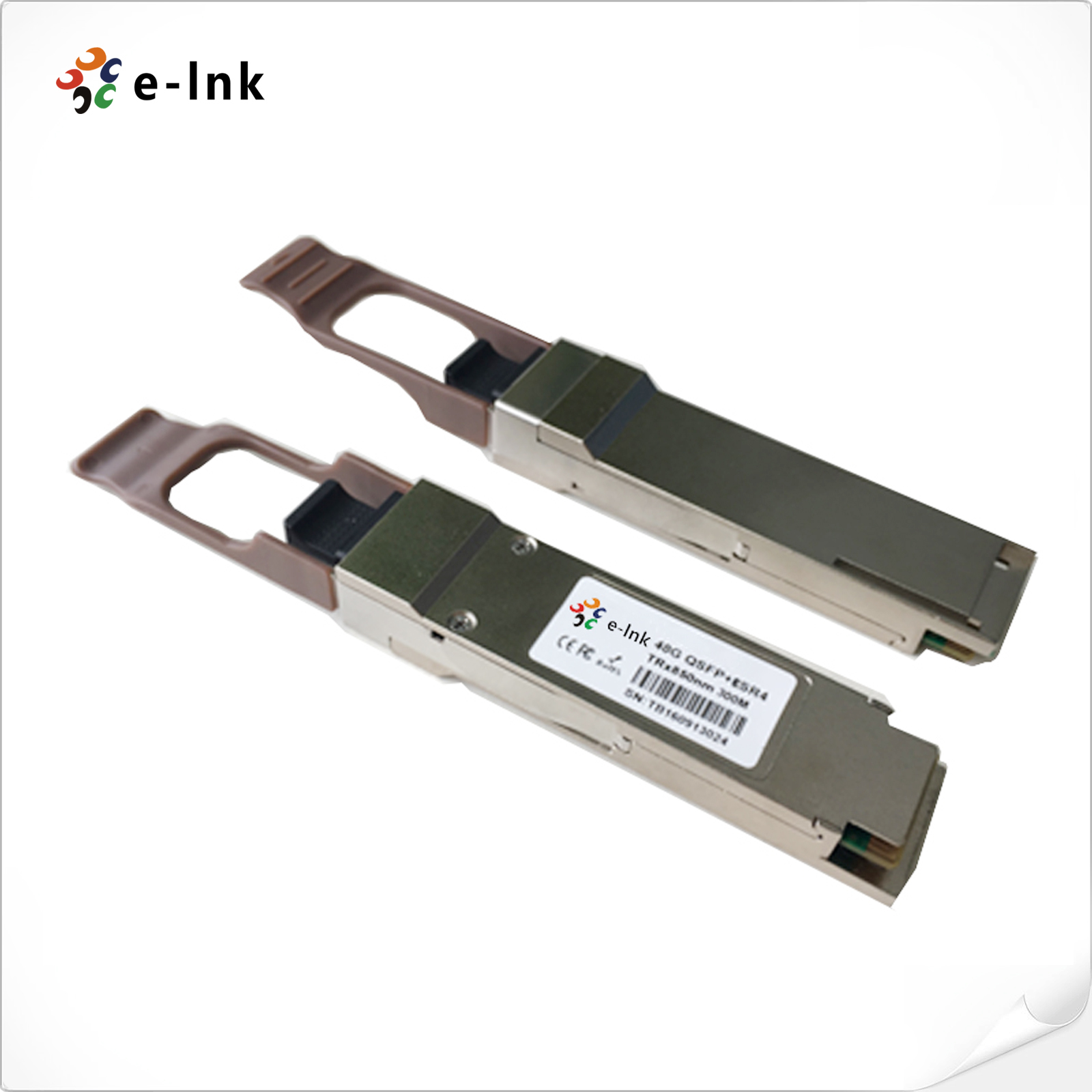 40Gb/s 300m QSFP+ Transceiver, MTP/MPO Connector, 850nm, VCSEL, Multimode