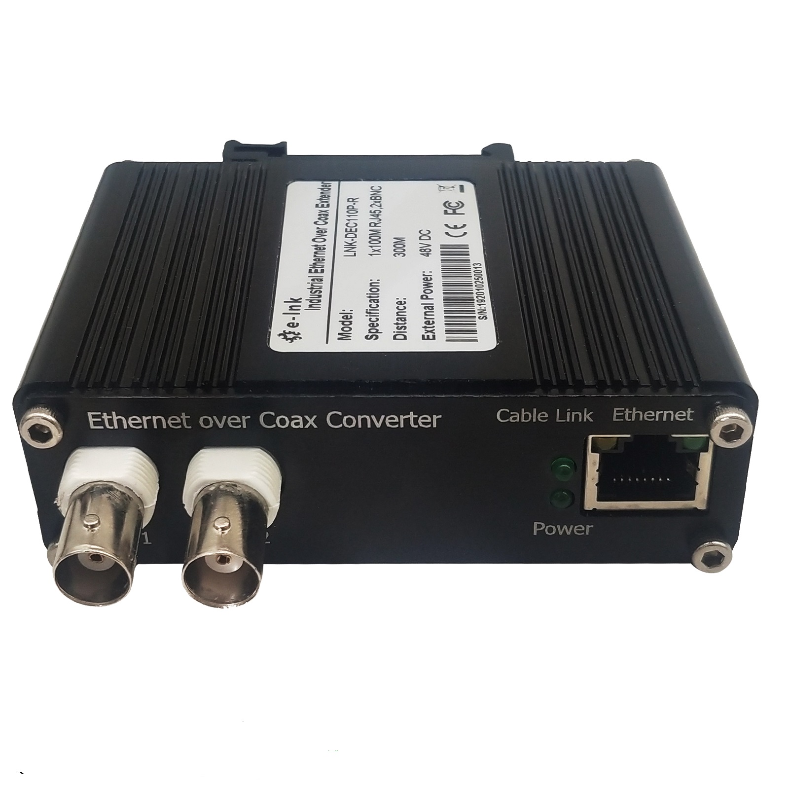 IP Ethernet over Coax (EOC) Converter