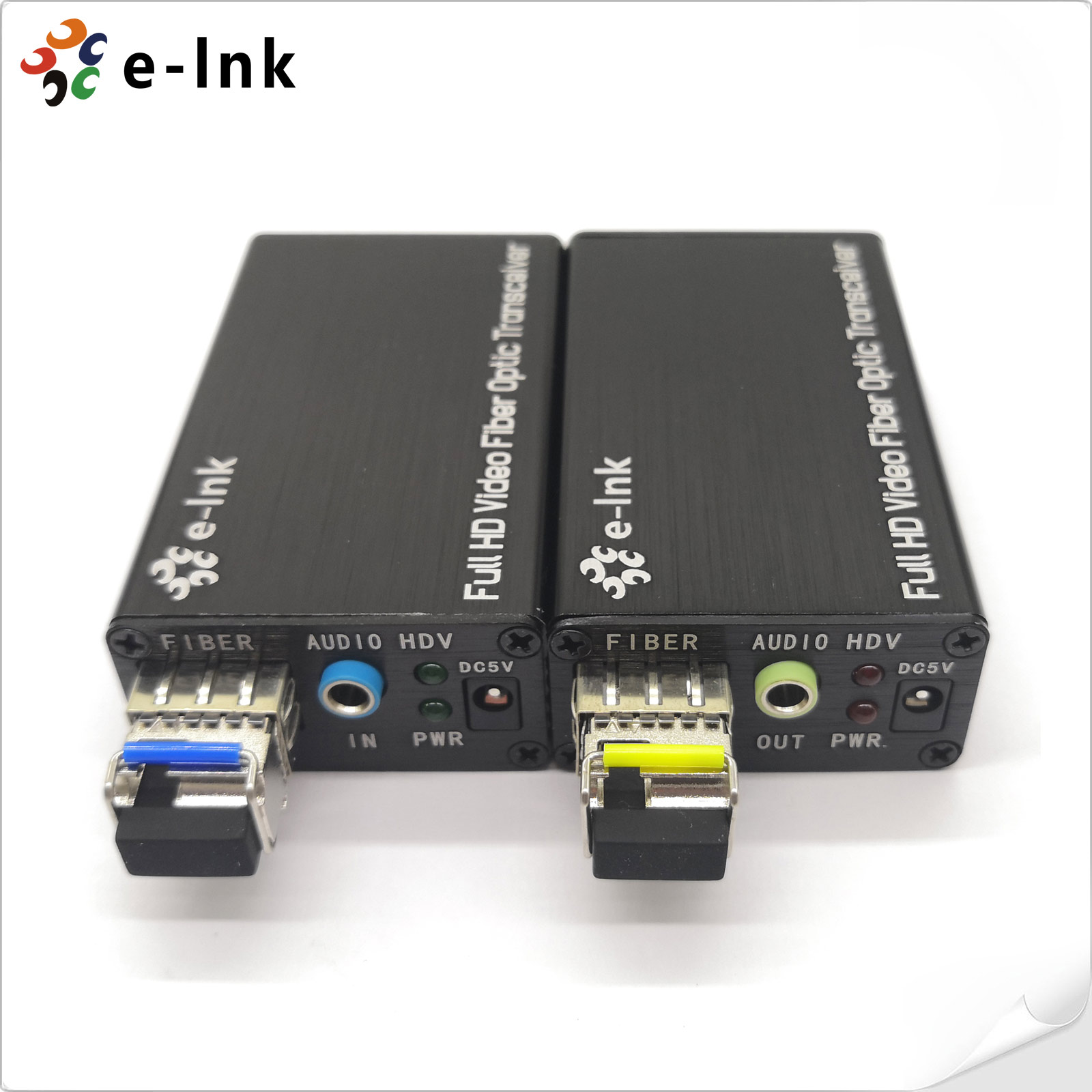 Minitype HDMI Fiber Optic Extender with external stereo audio Elink