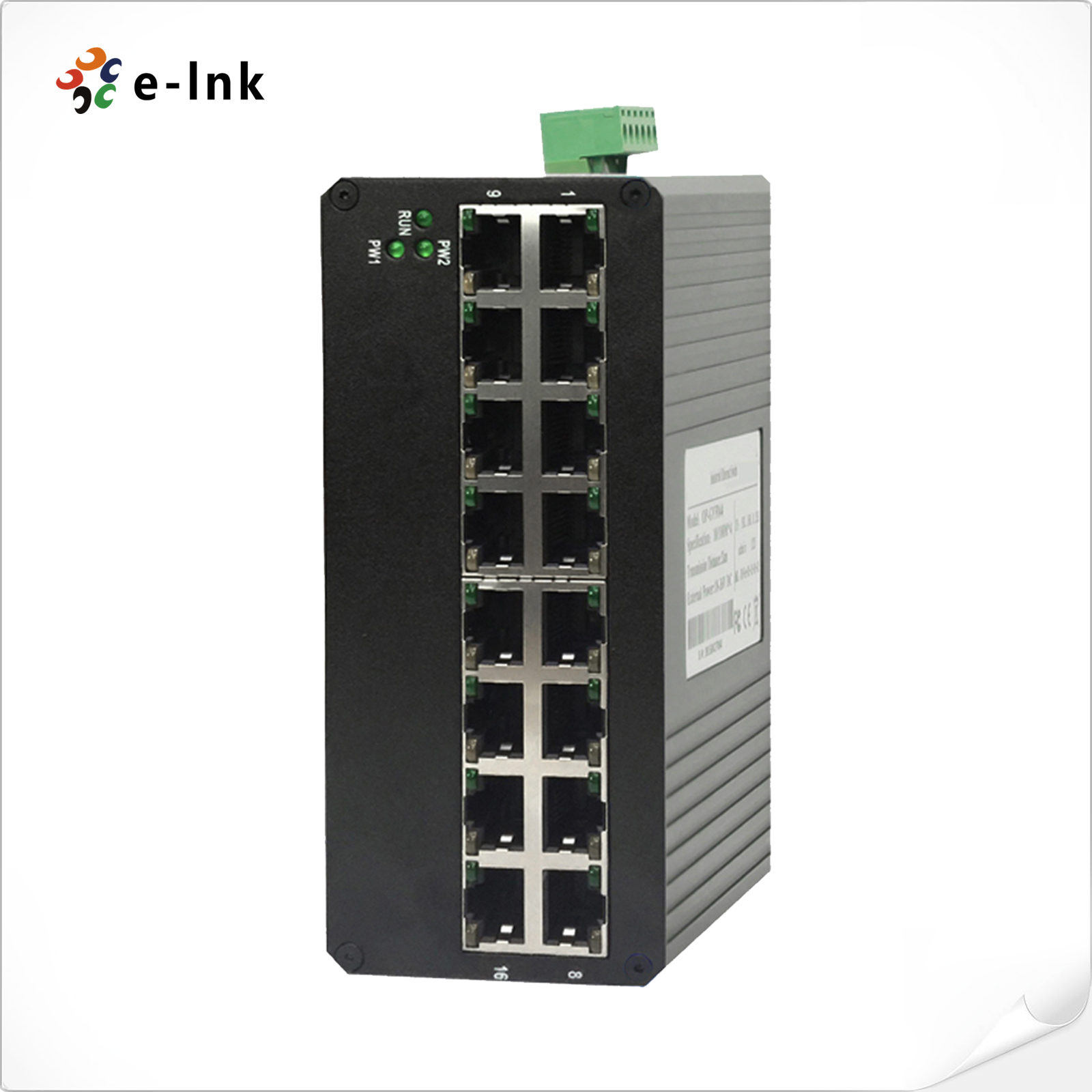 16-Port 10/100TX Industrial Fast Ethernet Switch
