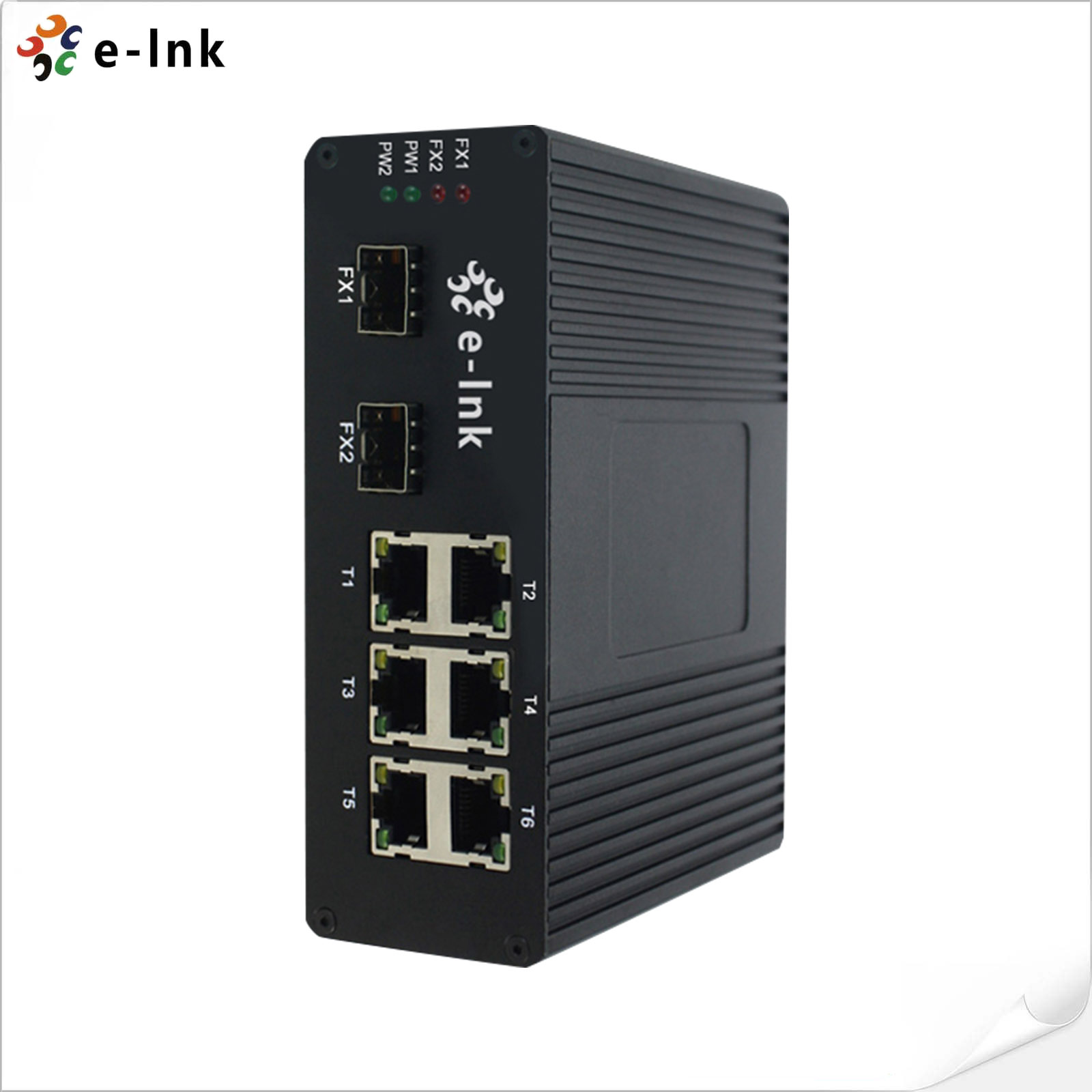 Industrial 6-port 10/100BASE-T + 2-port 100BASE-FX Ethernet Switch