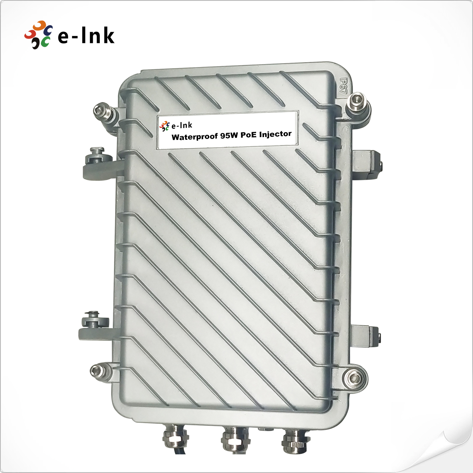 Outdoor Waterproof Industrial 95W Gigabit PoE Injector with 6KV Surge Protection