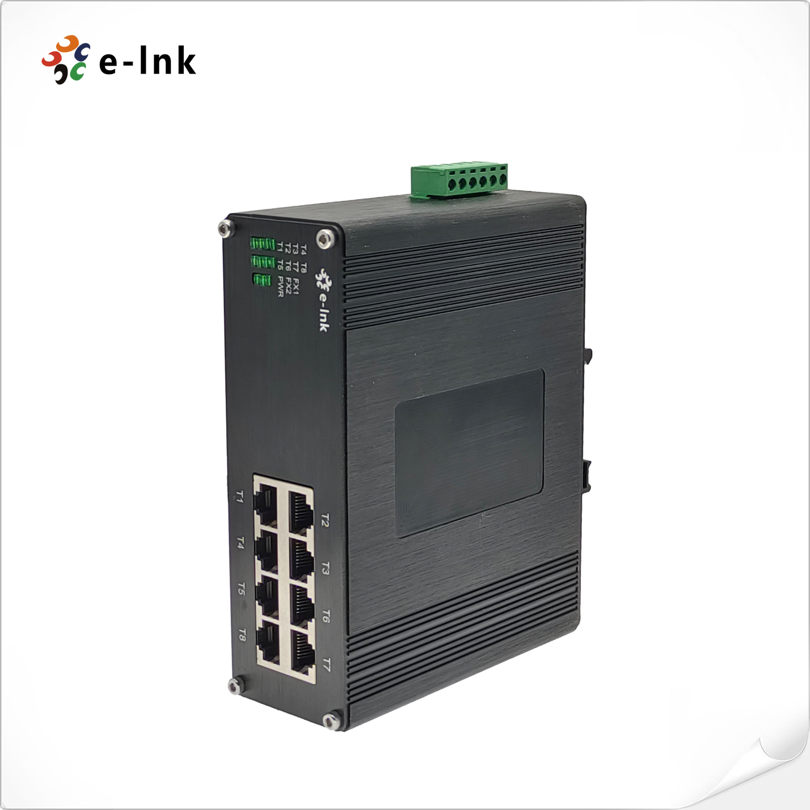 Unmanaged Industrial 8-port 10/100BASE-T (PoE+) Ethernet Switch