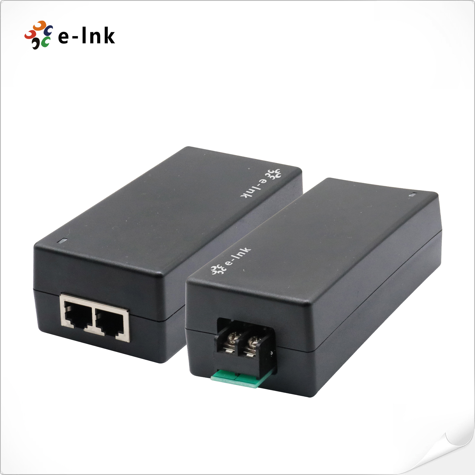 36-72V DC Input 24V 24W Output Gigabit Passive PoE Injector