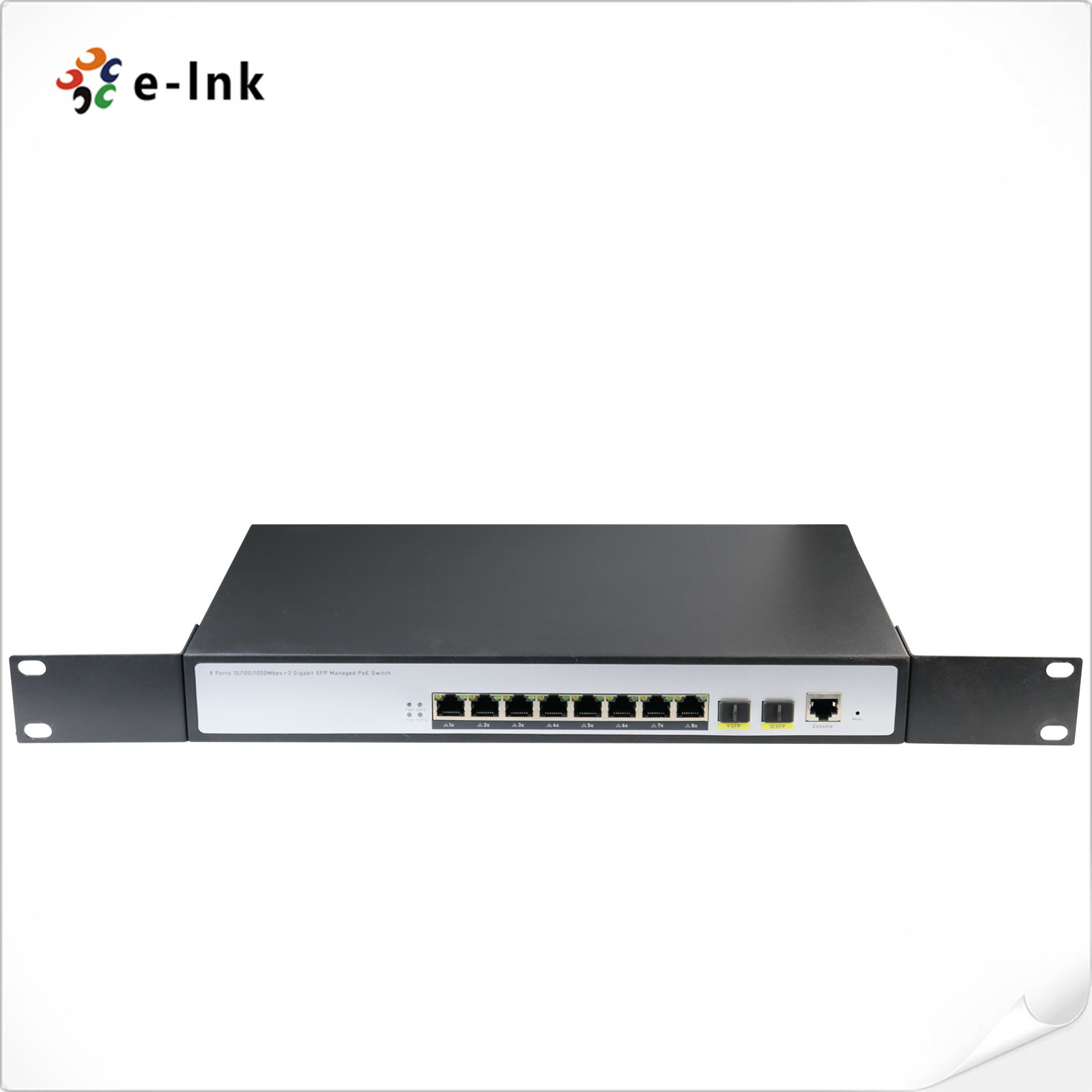 L2+ 8-Port 10/100/1000T 802.3at PoE + 2-Port 100/1000X SFP Managed Switch