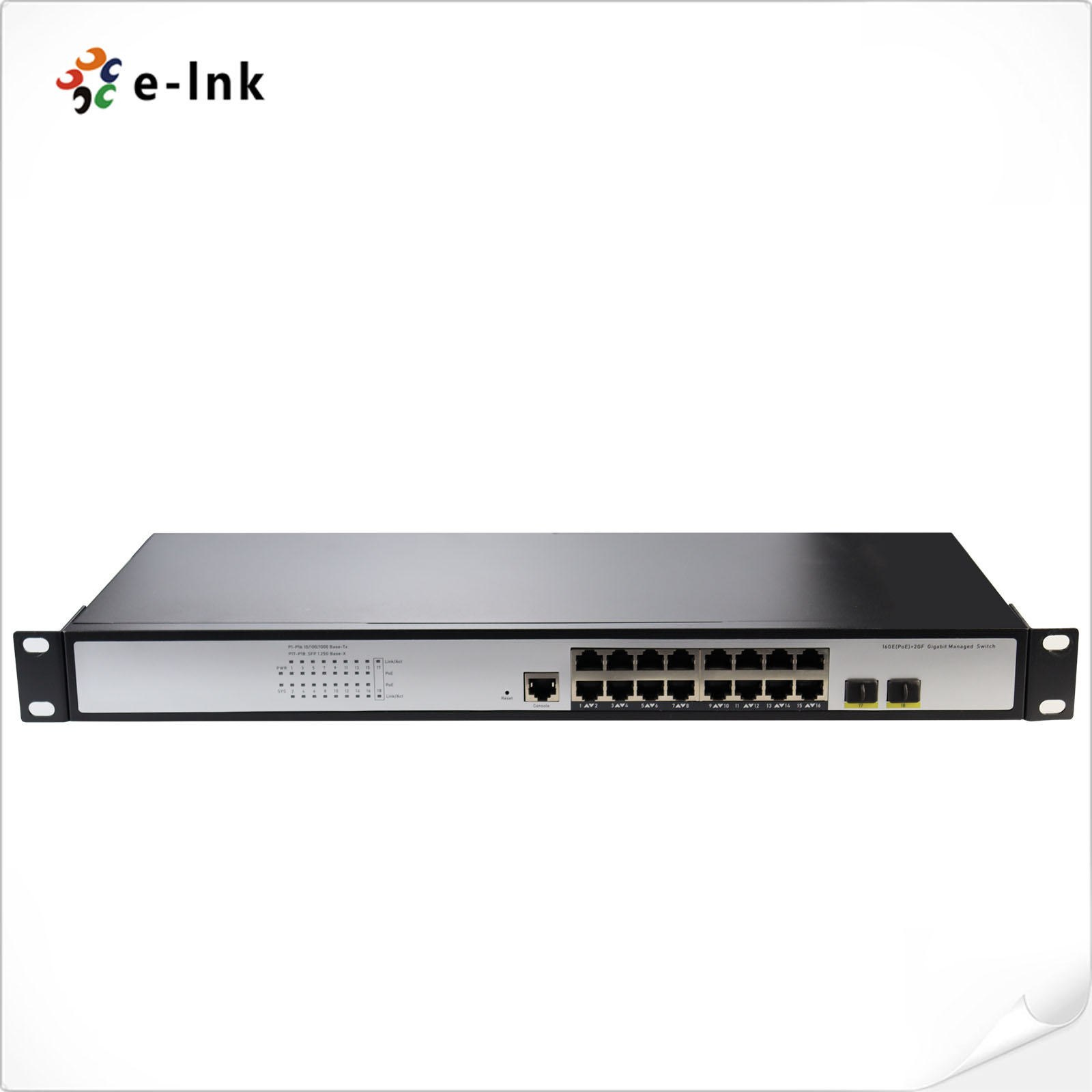 L2+ 16-Port 10/100/1000T + 2-Port 100/1000X SFP Managed Ethernet Switch