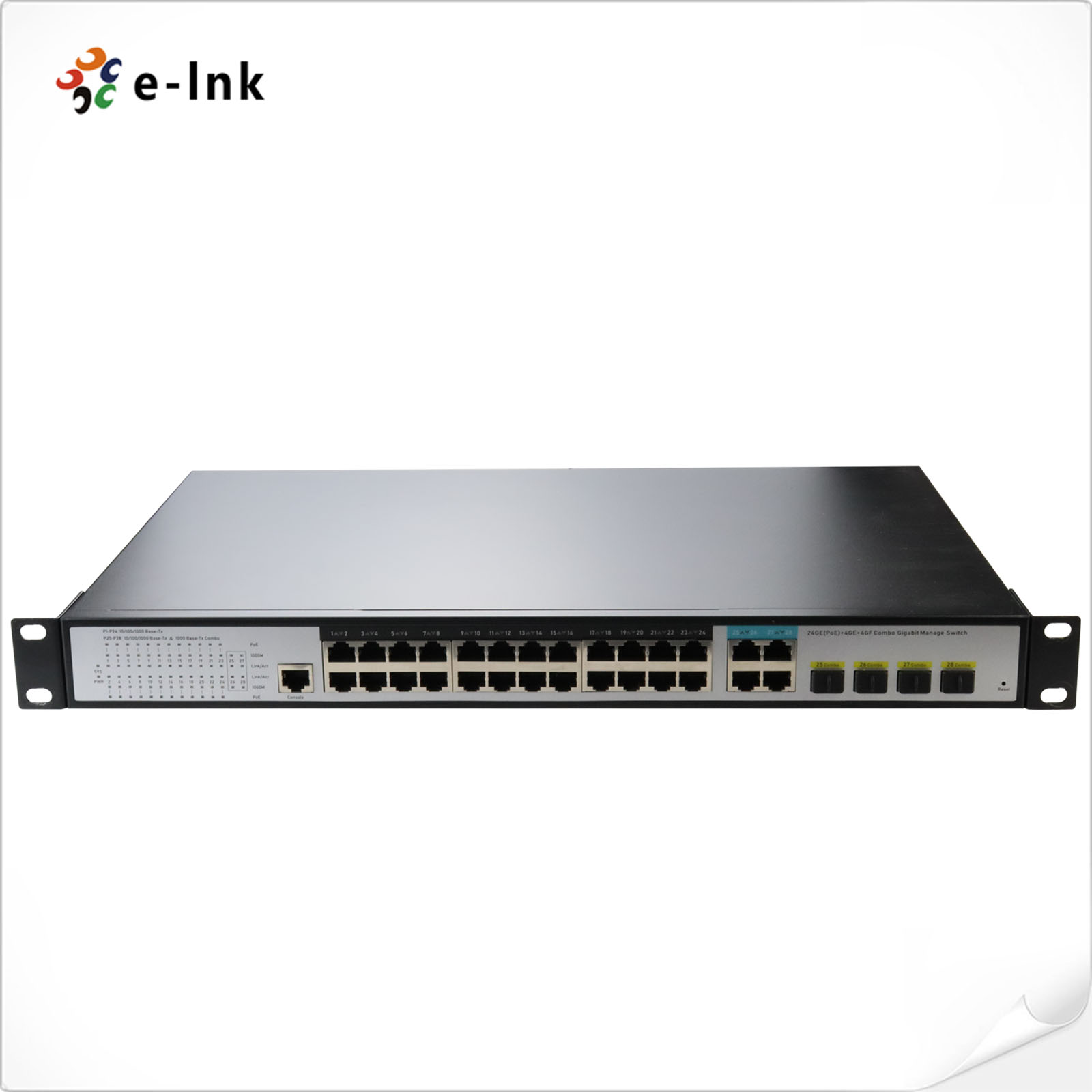 L2+ 24-Port 10/100/1000T + 4-Port Gigabit TP/SFP Combo Managed Ethernet Switch