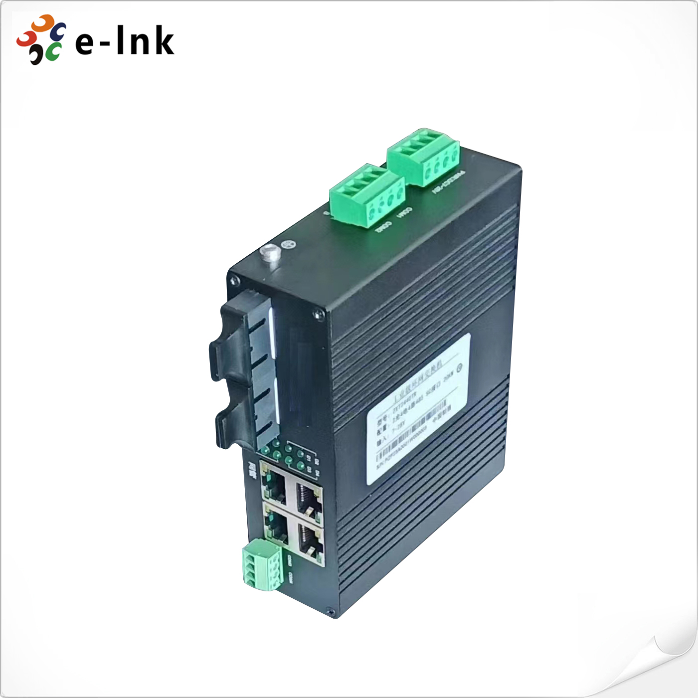 L2+ Industrial 4x10/100TX + 4xRS485 + 2x100FX Ring Managed Ethernet Switch