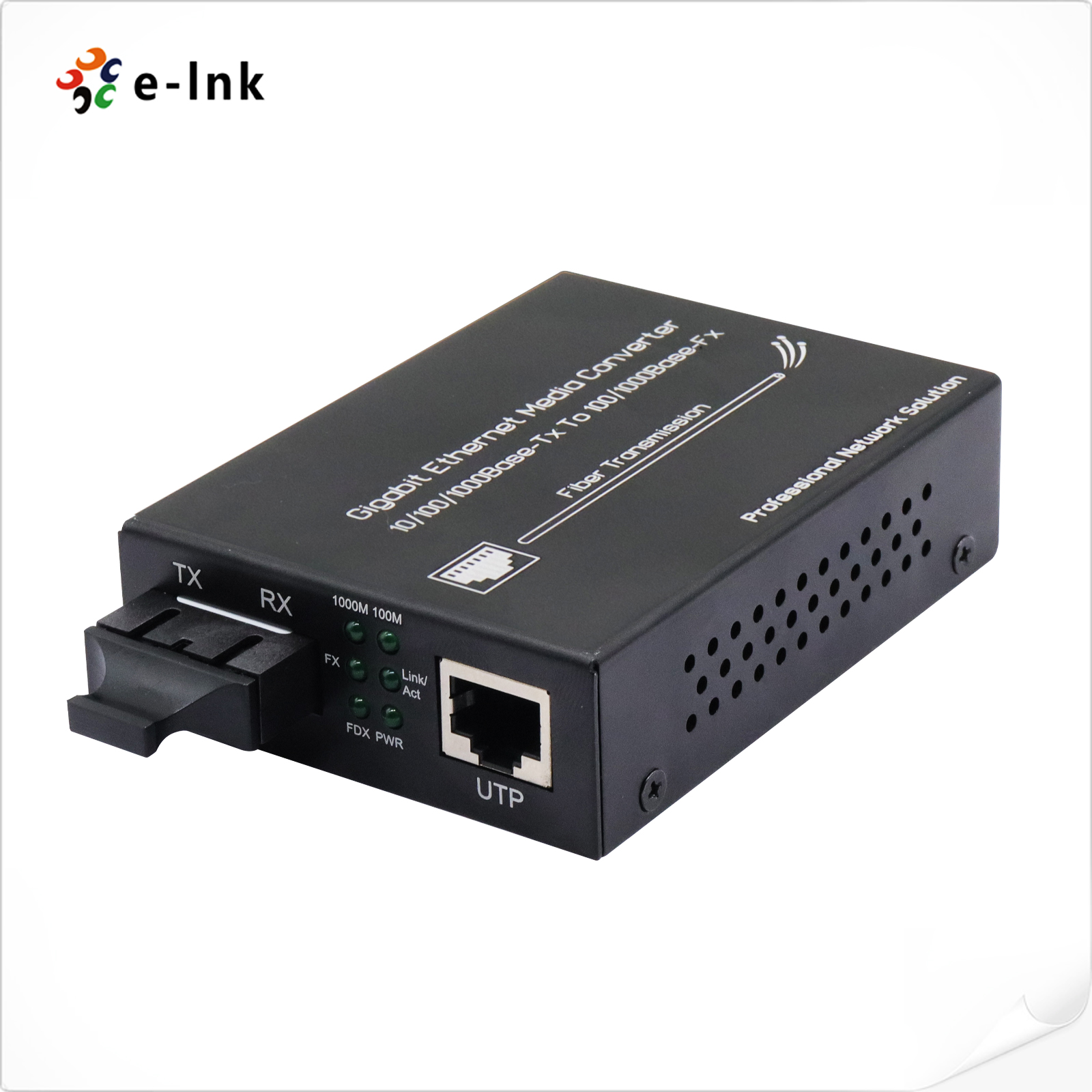 10/100/1000M Gigabit Ethernet Media Converter (External PSU)