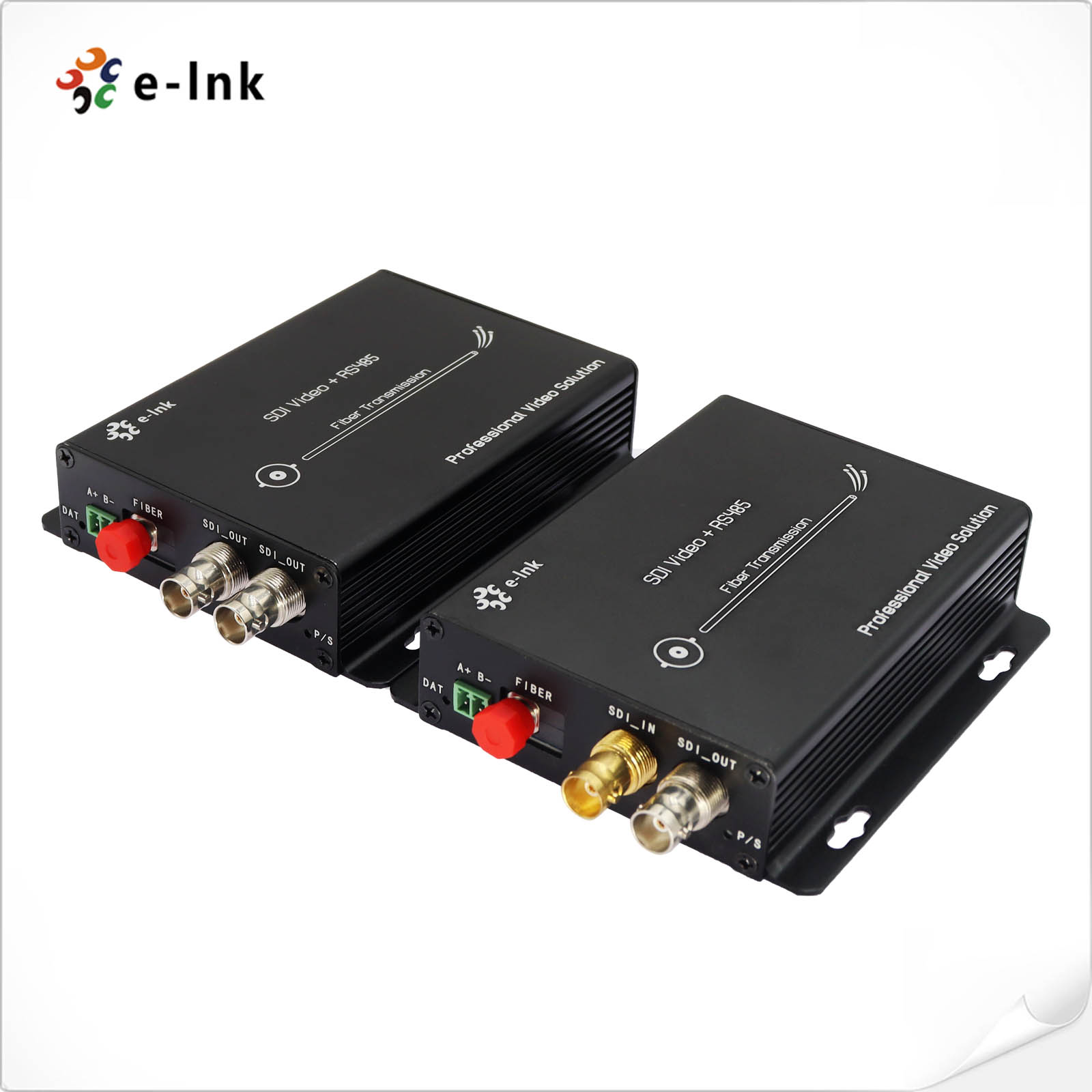 HD/3G-SDI to Fiber Converter with reversed RS422/485 data