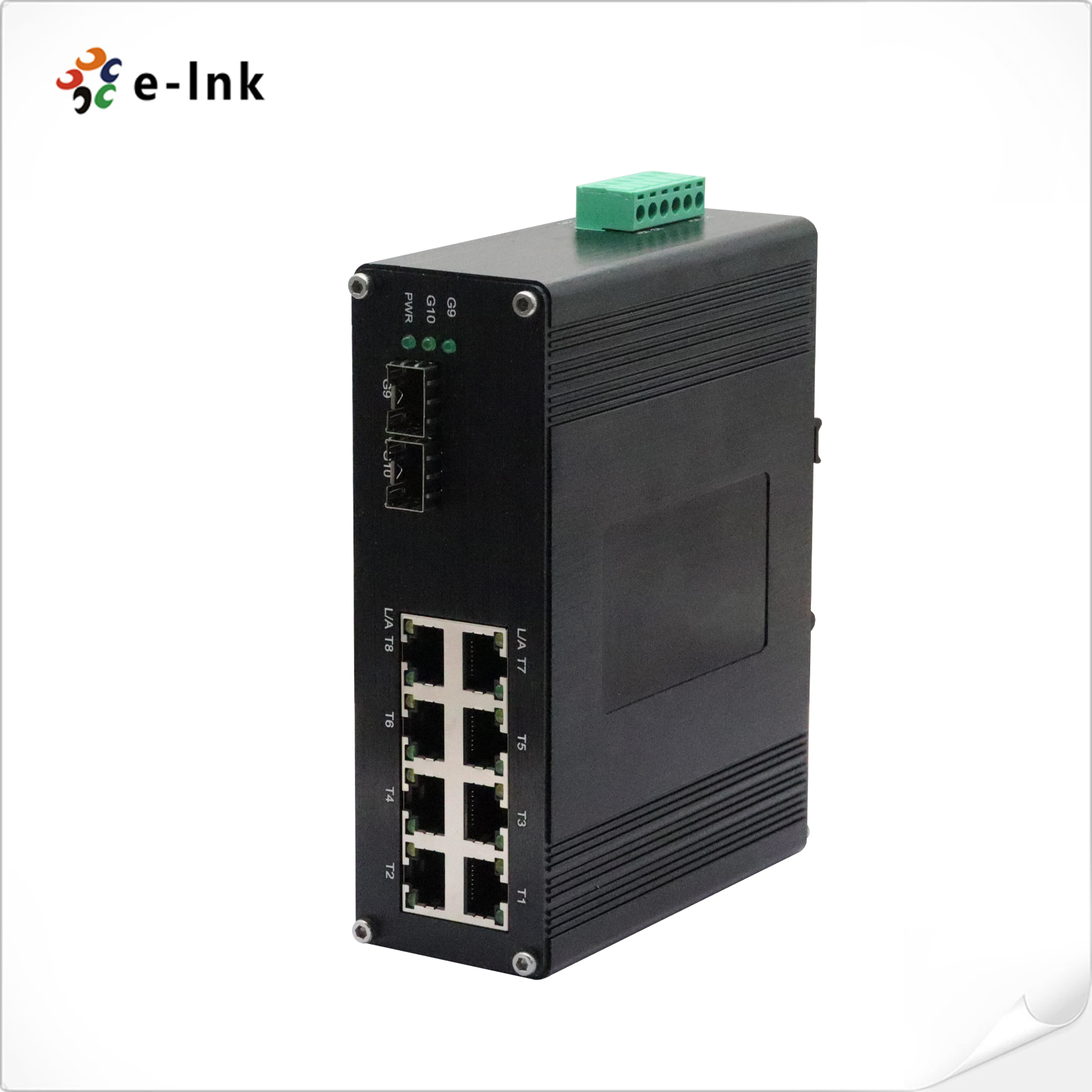 Industrial 8-port 10/100/1000M/2.5G BASE-TX + 2-port 1.25G/2.5G/10G SFP+ BASE-FX Ethernet Switch