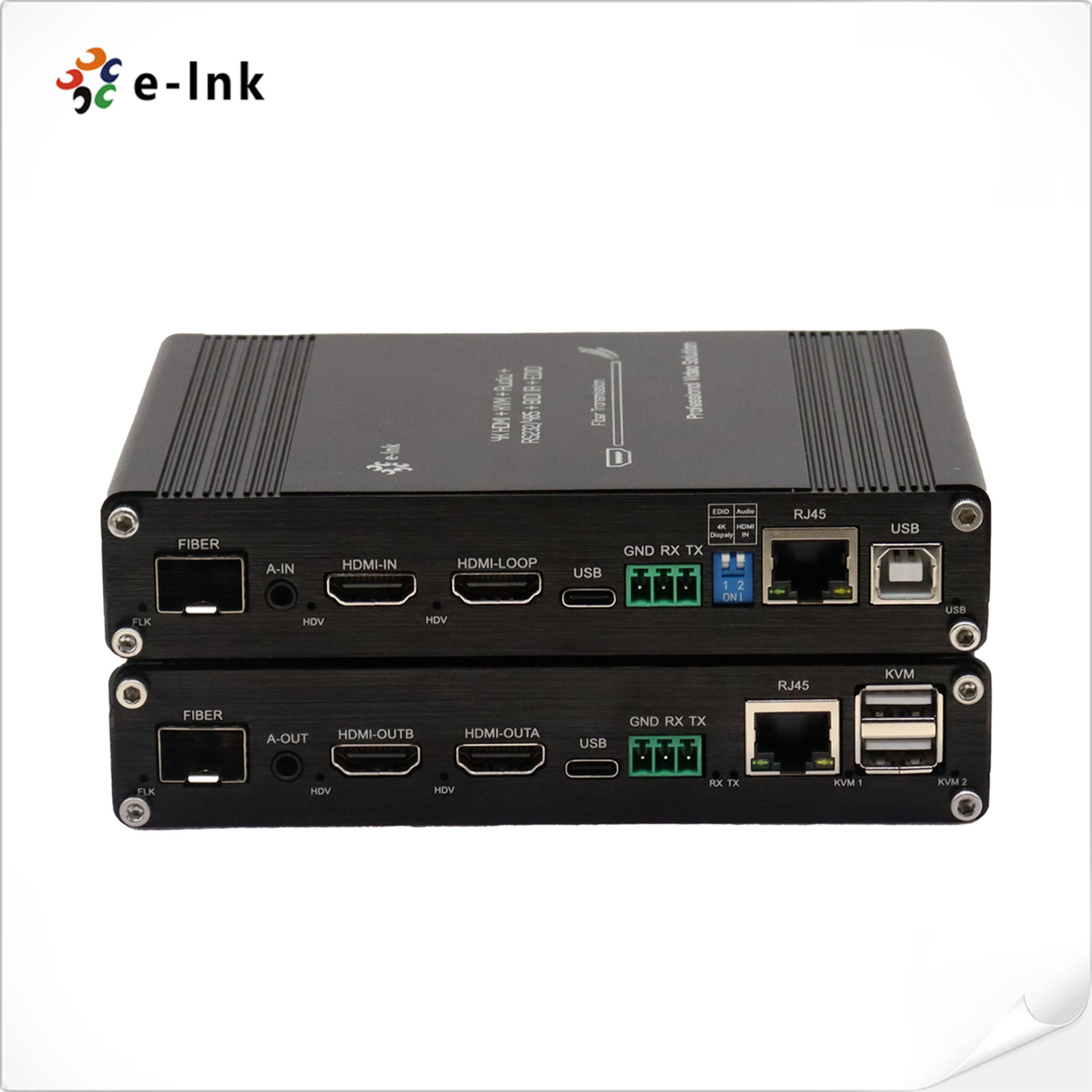 Multi-functional 4K 60Hz HDMI KVM Fiber Extender