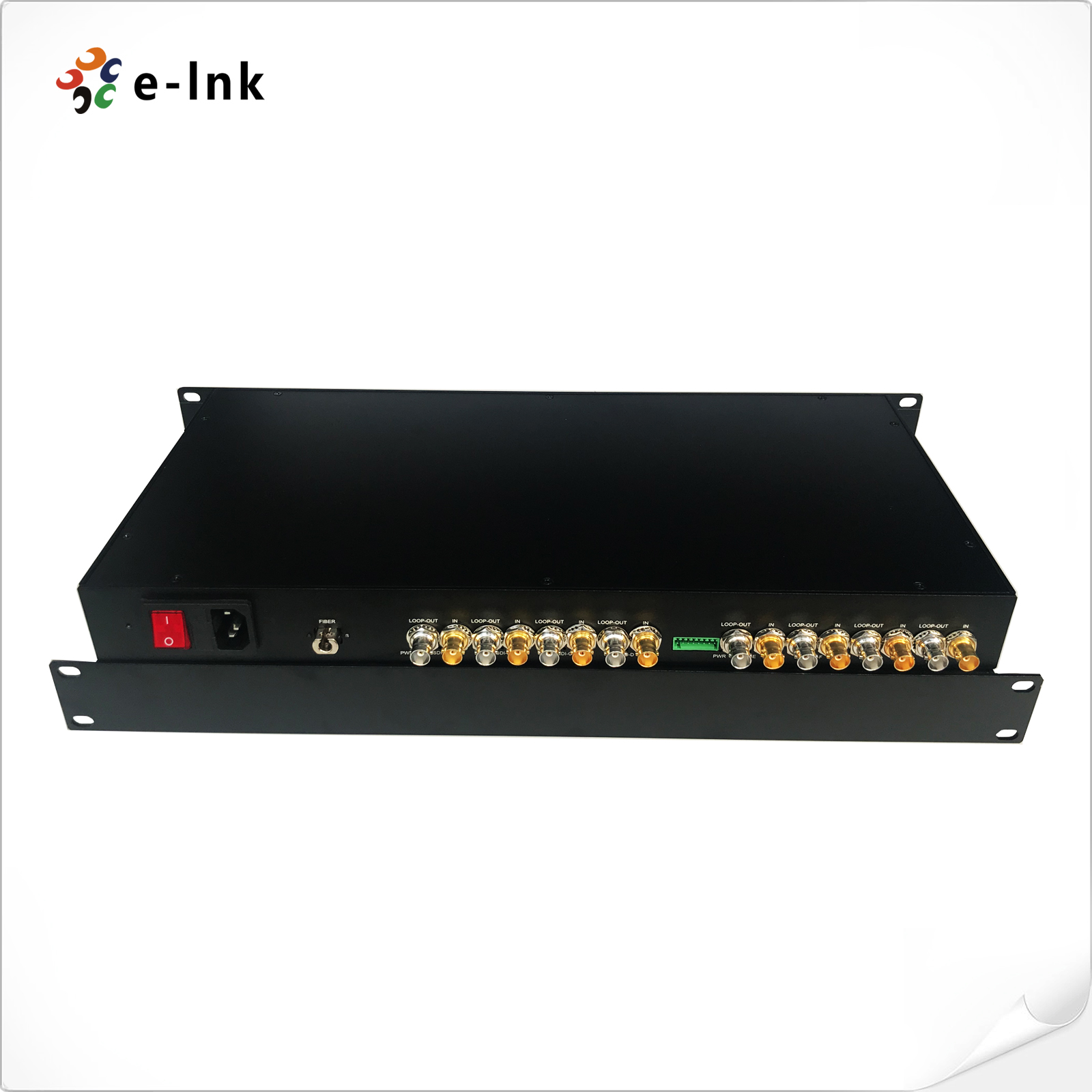 1U Rack-Mountable 8-Channel 12G-SDI Fiber Converter