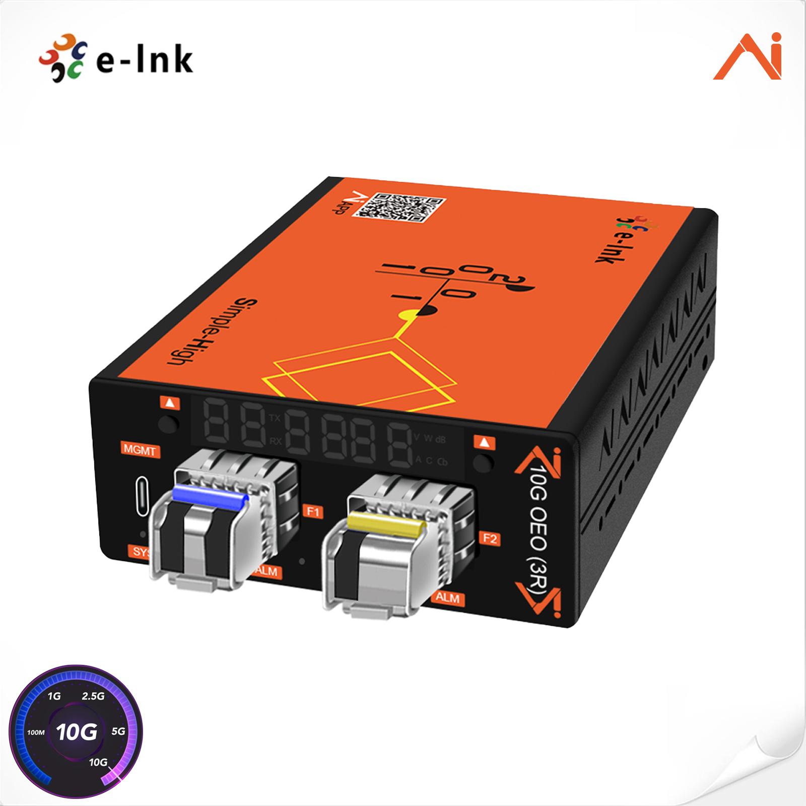 AI Smart Managed 10G (3R) Repeater OEO Converter