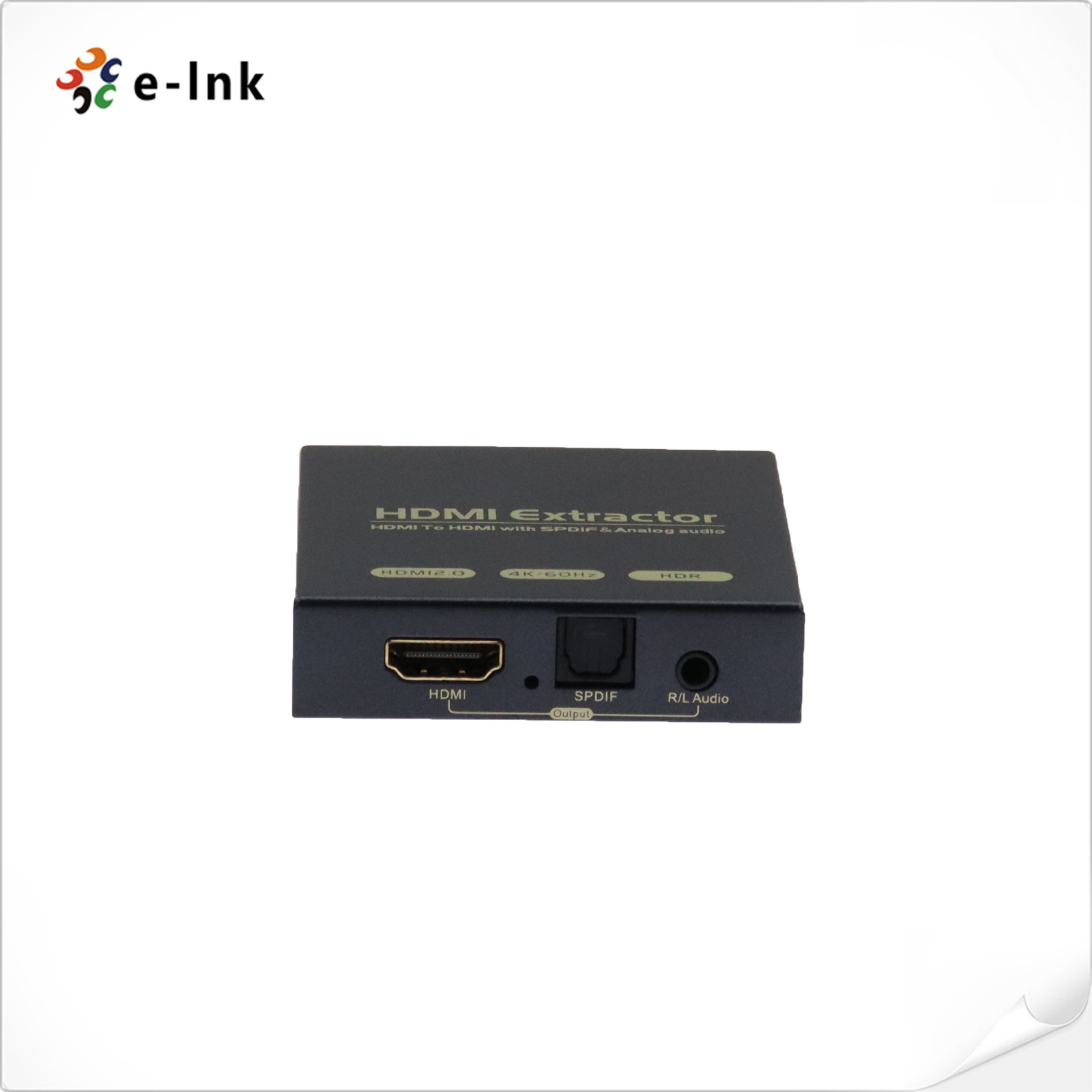 HDMI2.0 to HDMI + Optical + 3.5mm R/L Audio Extractor
