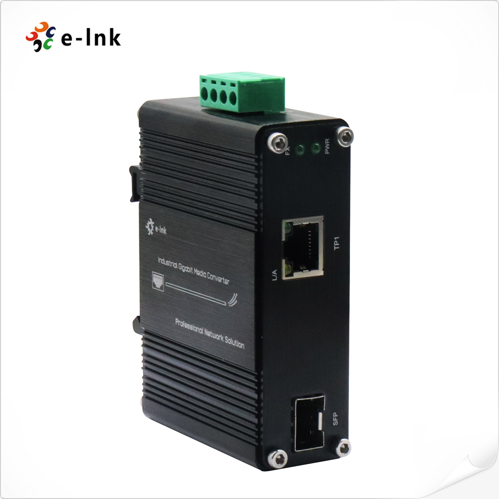 Mini Industrial 1-Port 10/100/1000/2500Base-T Ethernet to 1-Port 10G SFP+ Fiber Media Converter