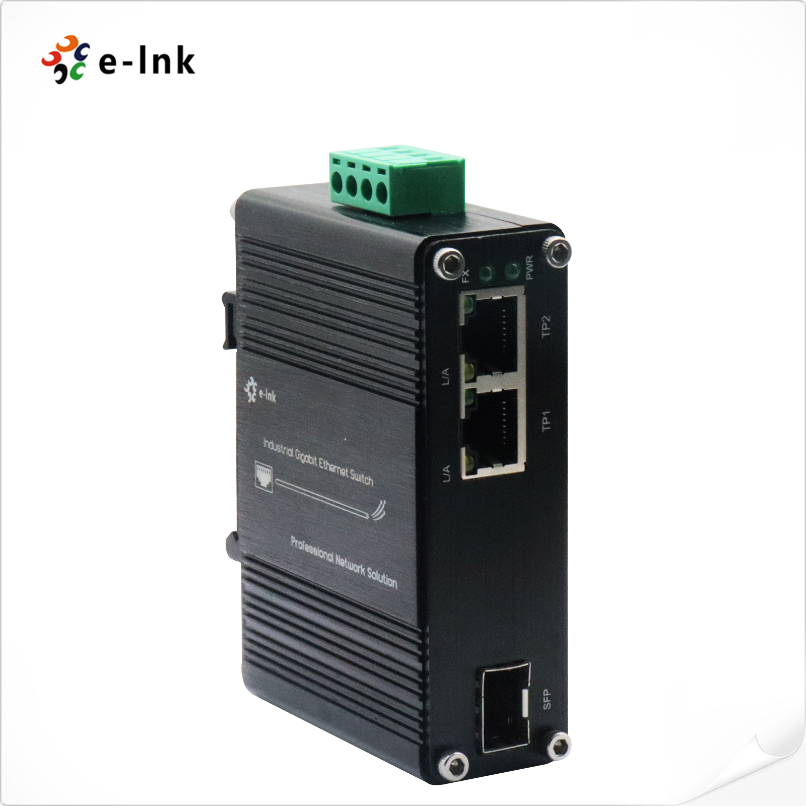 Mini Industrial 2-Port 10/100/1000/2500Base-T Ethernet to 1-Port 10G SFP+ Fiber Media Converter