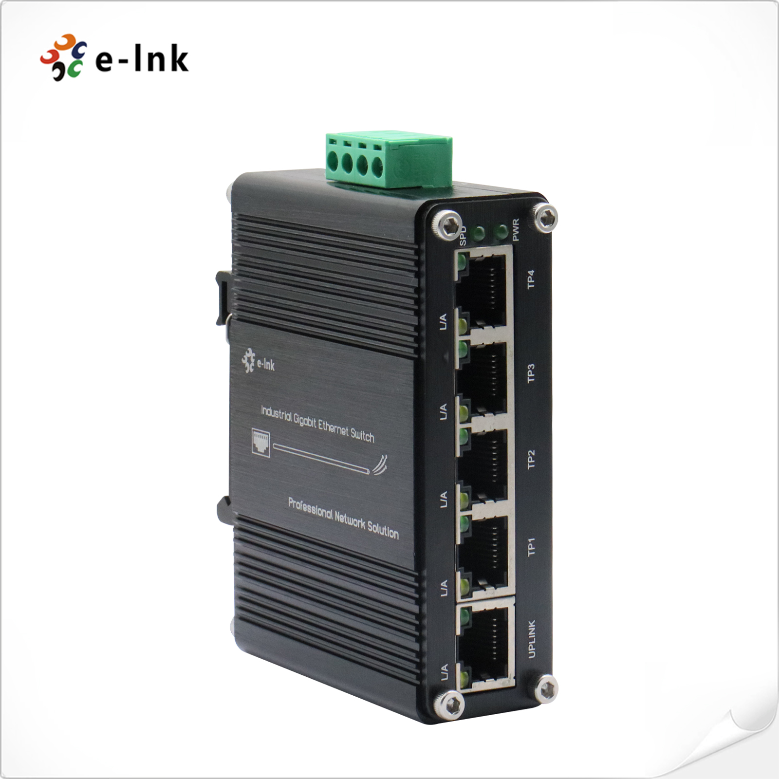 Mini Industrial 5-Port 10/100/1000/2500Base-T Ethernet Switch