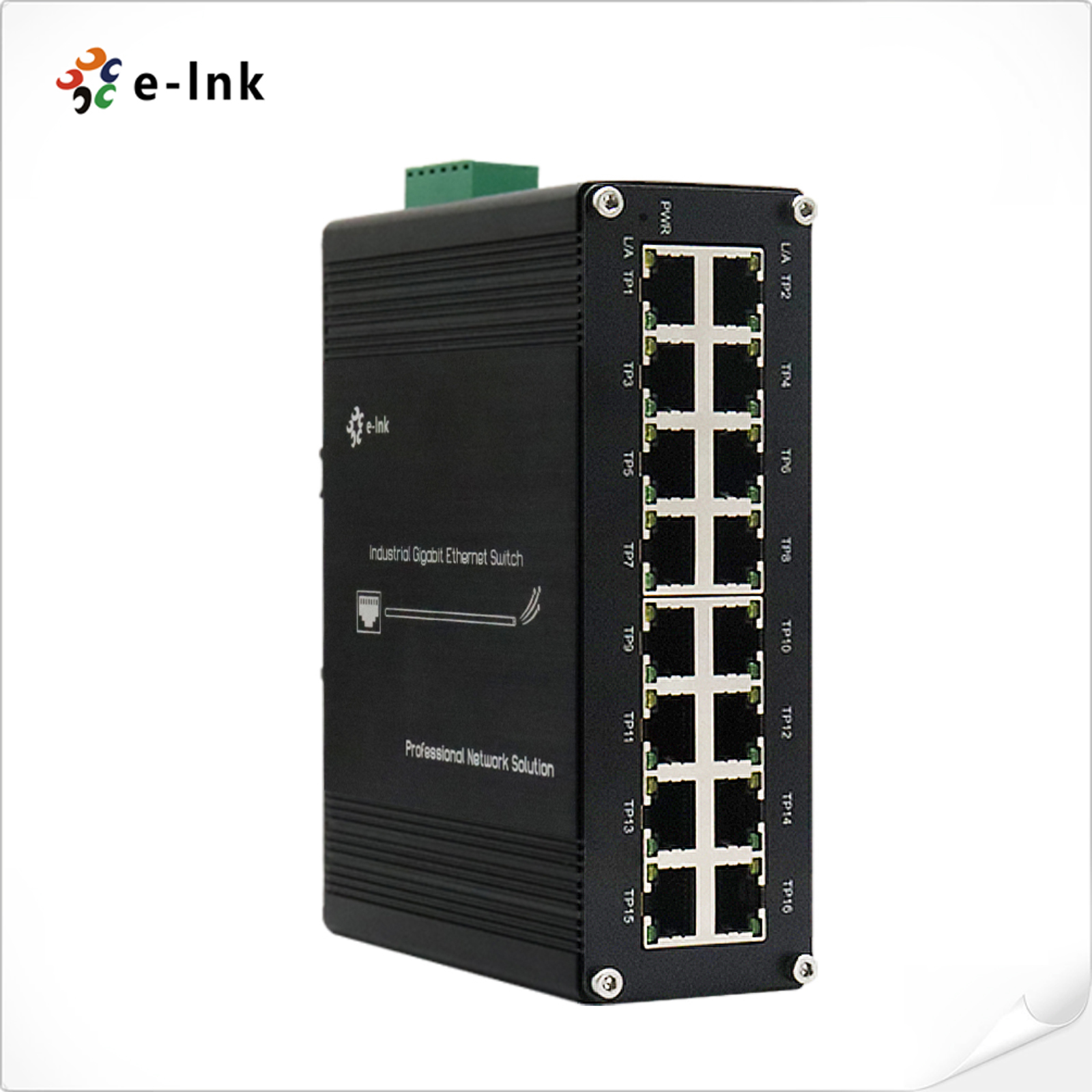 Industrial 16-port 10/100/1000BASE-T Ethernet Switch