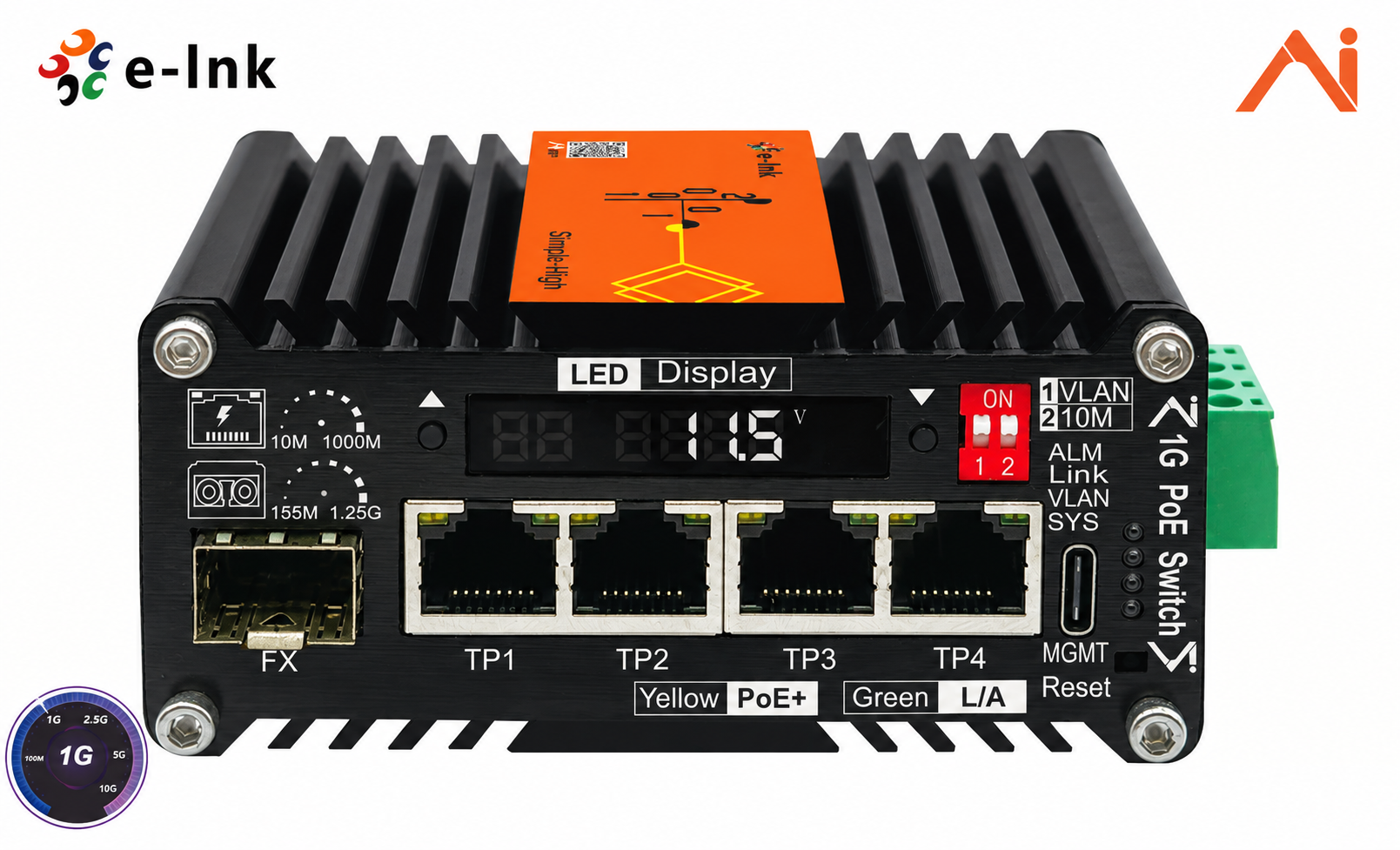 Experience Unmatched Stability with Our Industrial AI PoE Switch
